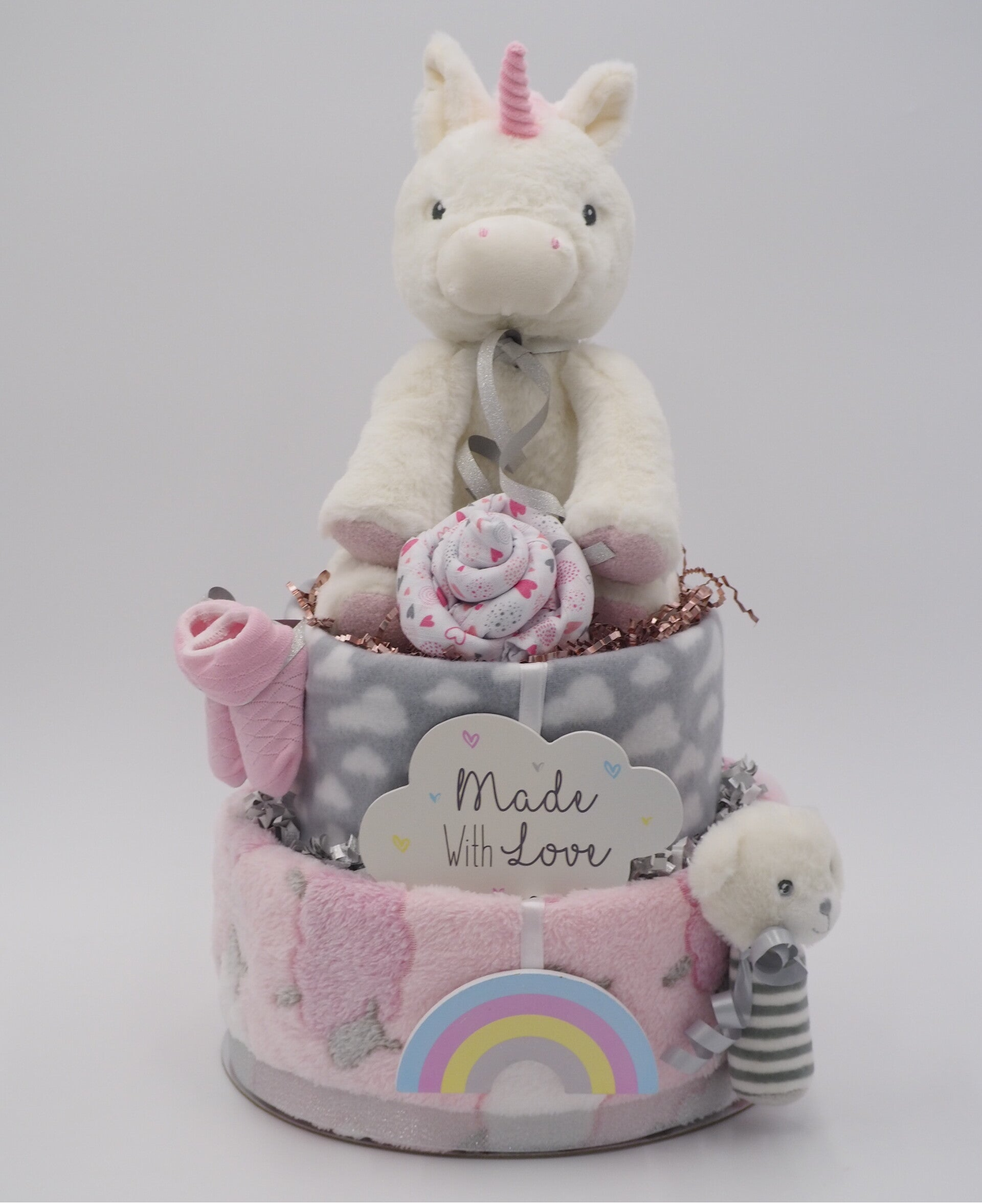 Luiertaart schapen roze