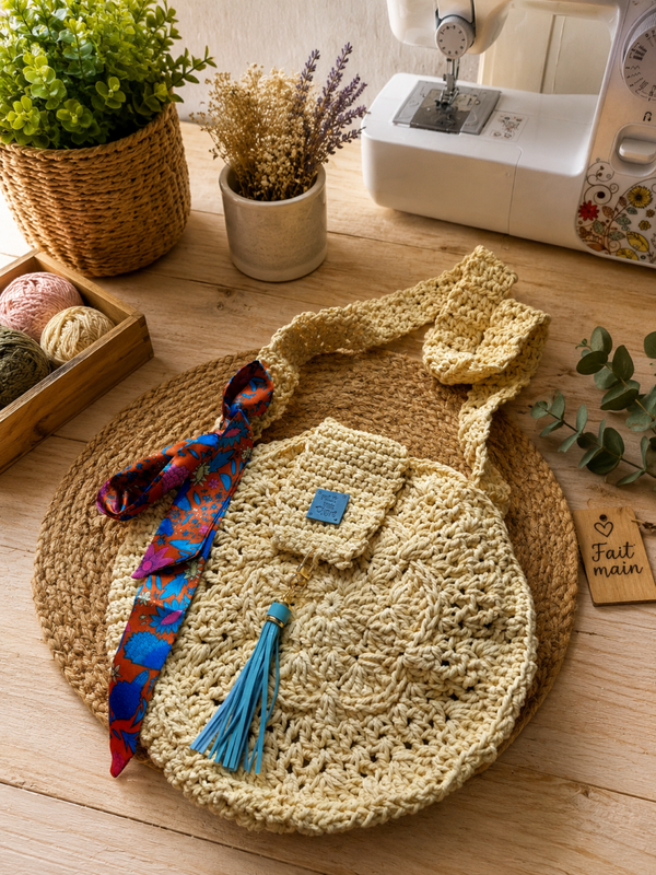sac bandoulière jaune