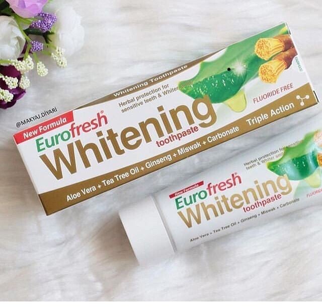 Eurofresh Whitening tandpasta (zonder FLUORIDE!)