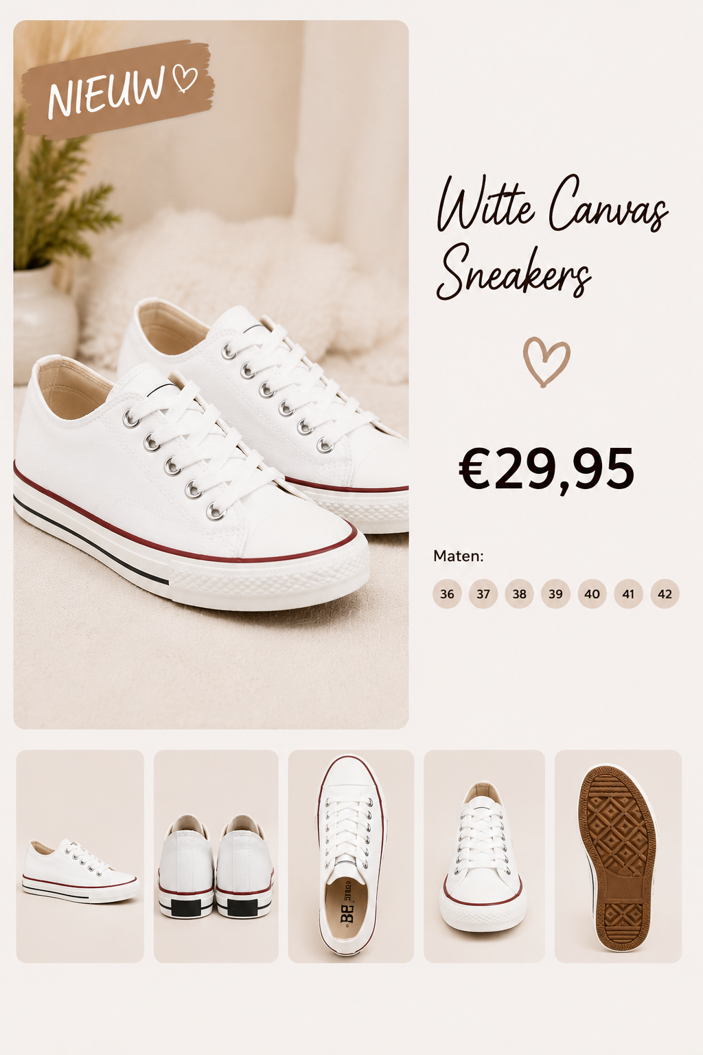 White Canvas Sneakers