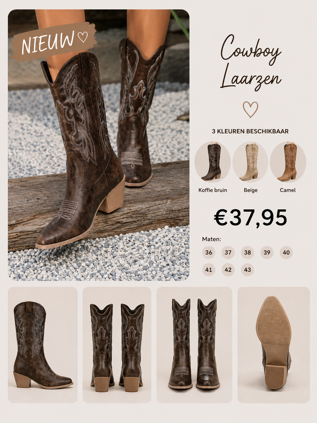 Cowboy Laarzen 🤎