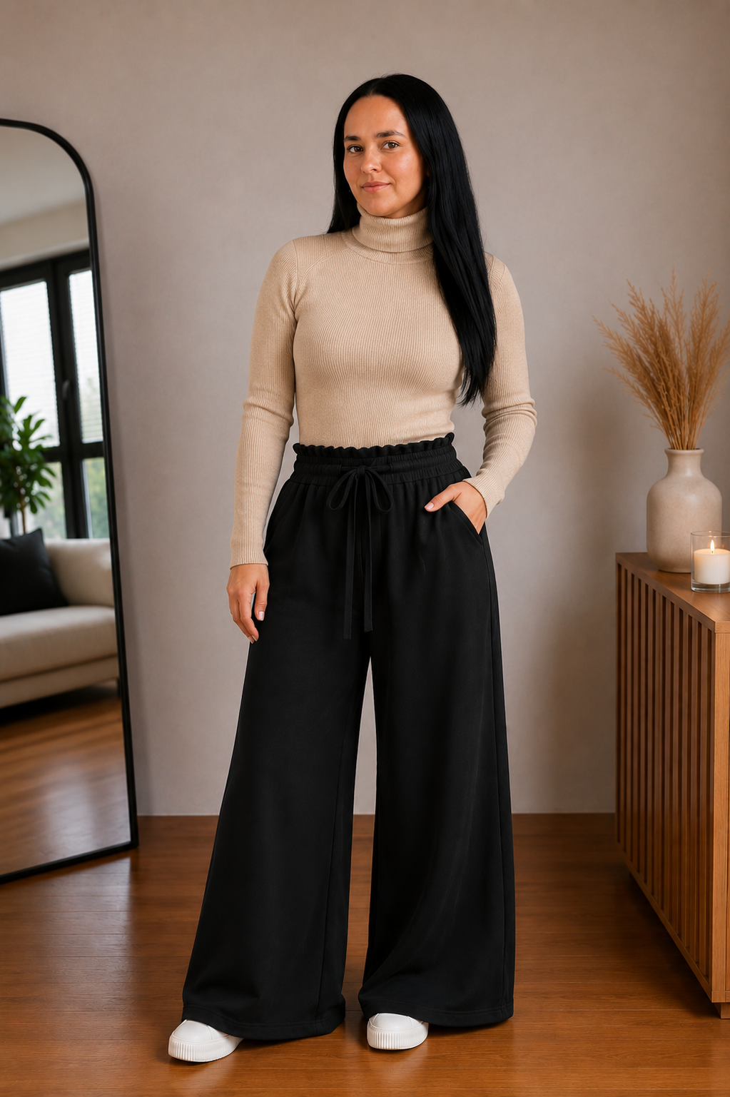 Paperbag Wide Leg pants