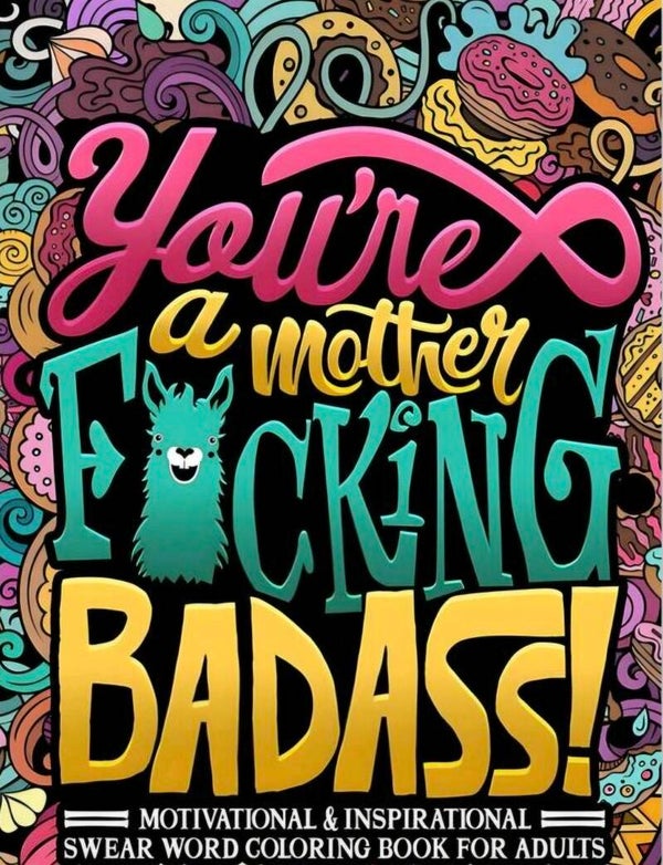 Adult swearing color book
