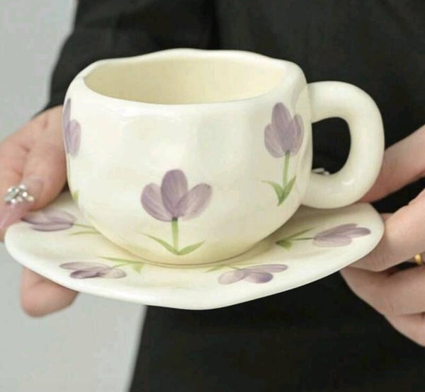🌷 Tulip Touch Set (kop & schotel)