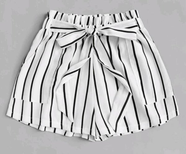 Striped Paperbag Short