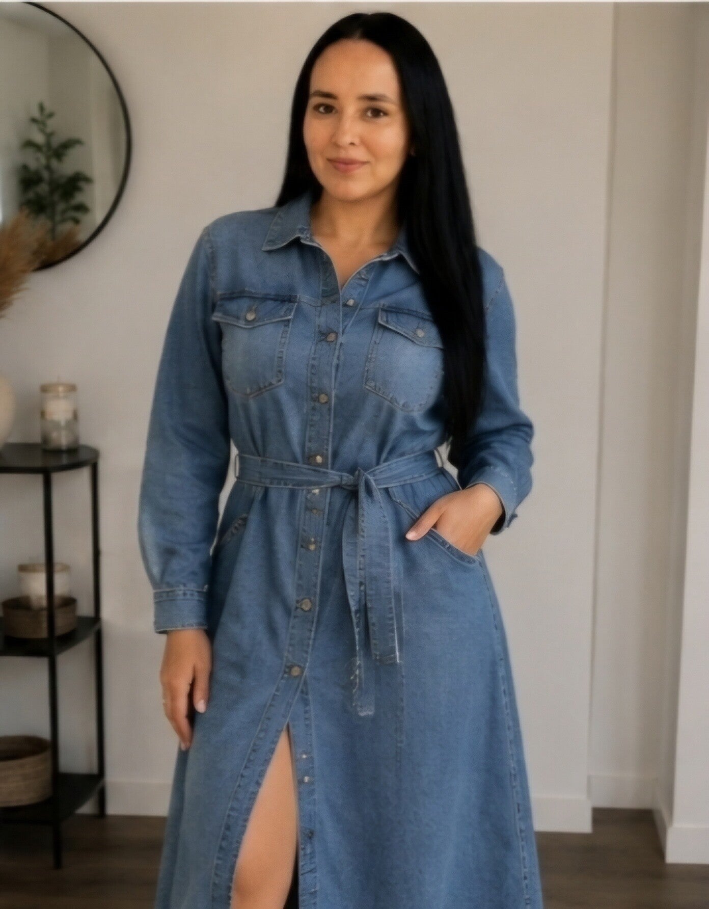 Denim Maxi Dress