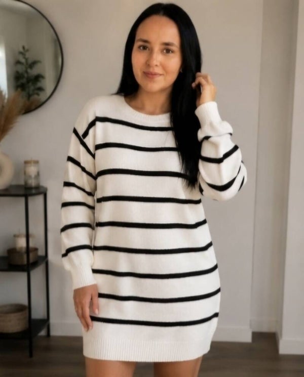 Striped Knit Dress