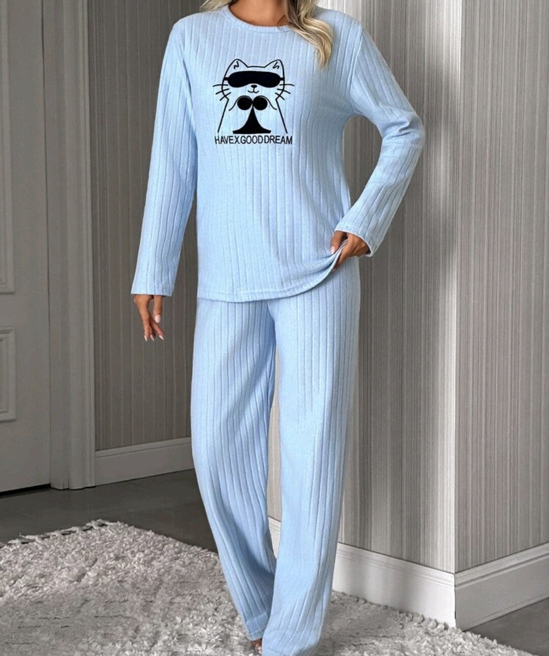 Sweet Dreams Cat – Ribbed pyjama