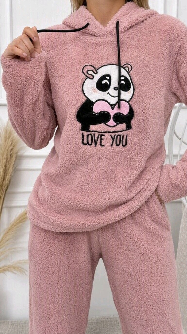 Fluffy Pink Panda – Warm huispak