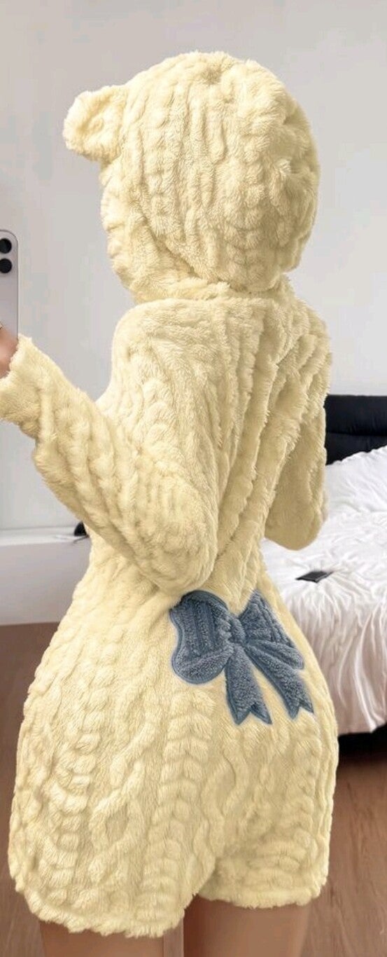 Fluffy Teddy Bow – Onesie