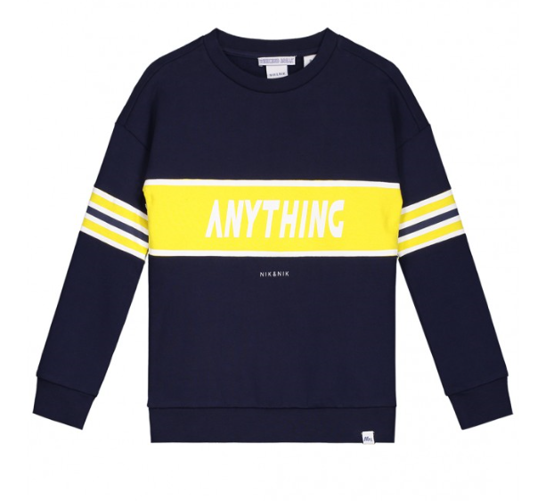 Sweater Nik&Nik blauw geel