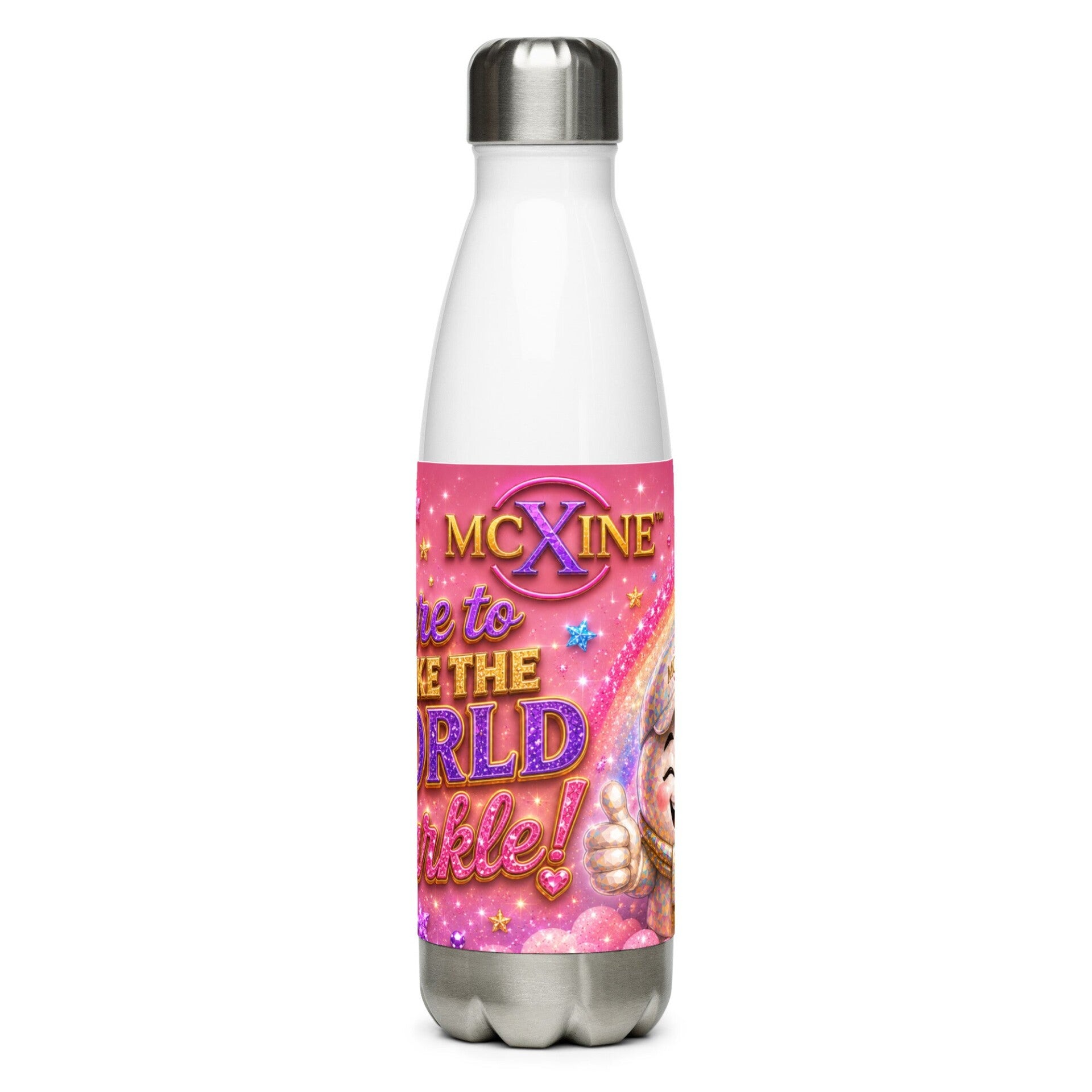 Xinetje™ Rainbow Sparkle — Insulated Water Bottle | McXine™