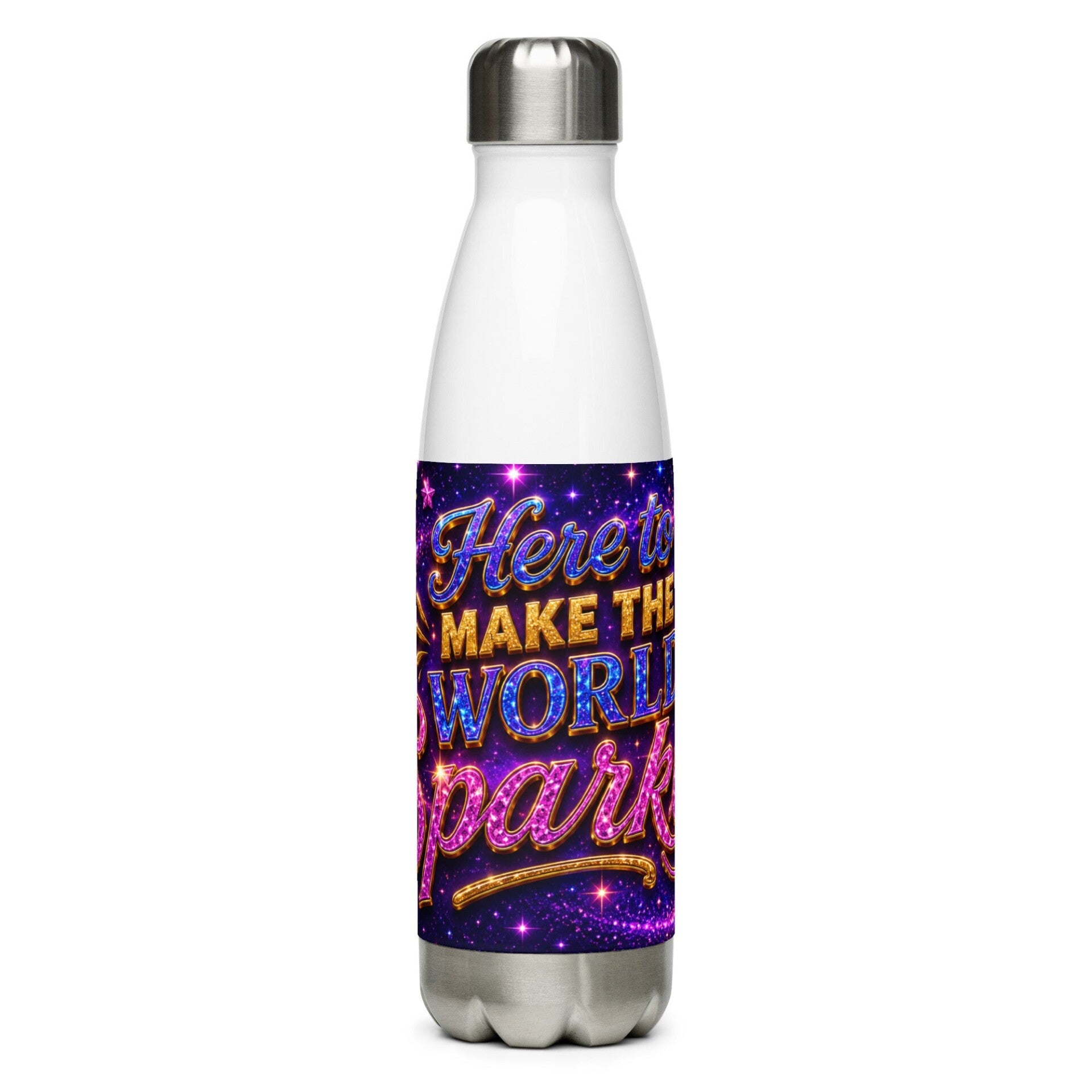 Here to Make the World Sparkle! — Pink Edition Insulated Water Bottle | McXine™