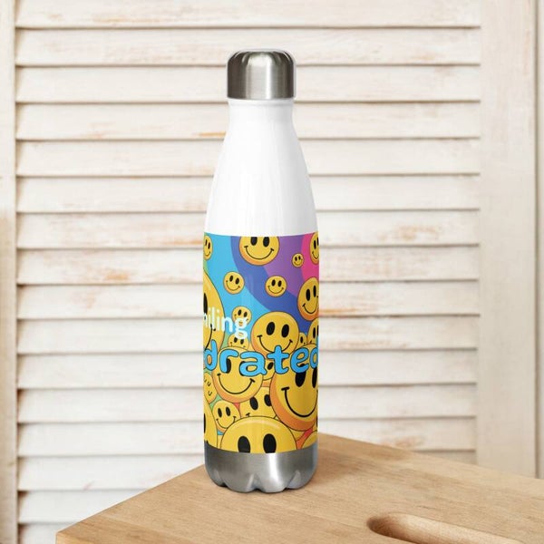 Smiley Vibes – Insulated Stainless Steel Water Bottle | McXine