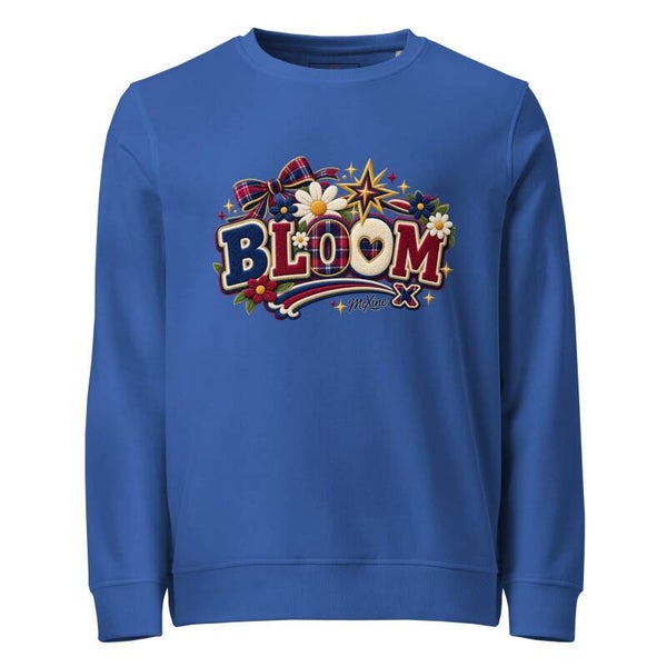 BLOOM Organic Sweatshirt | Floral Graphic Sweatshirt for Women | Unisex | Sizes S–XXL | McXine