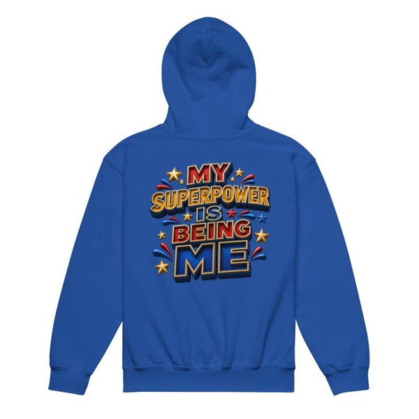 My Superpower Is Being Me | Kids Hoodie | Youth Heavy Blend Hoodie | McXinetje-McXine