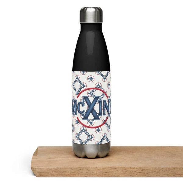 McXinetje Monogram Pattern Water Bottle | Personalised Luxury Gift | McXinetje
