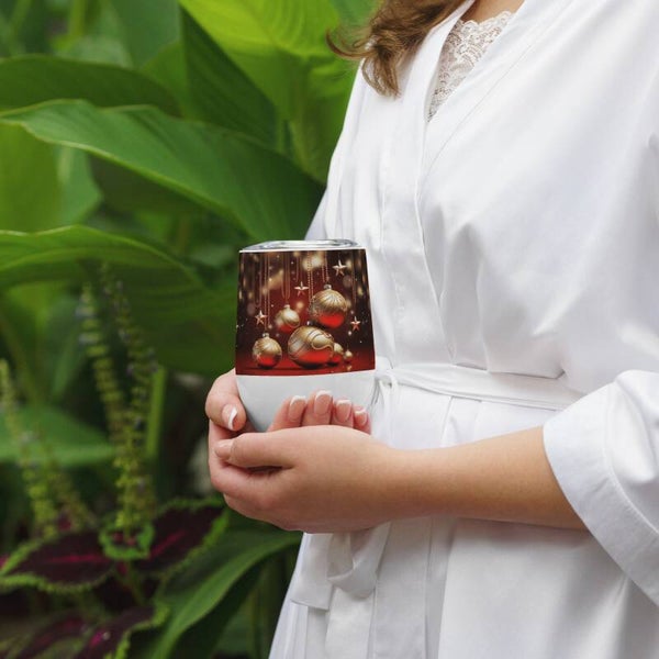 Wine tumbler-Celebrate the season in style