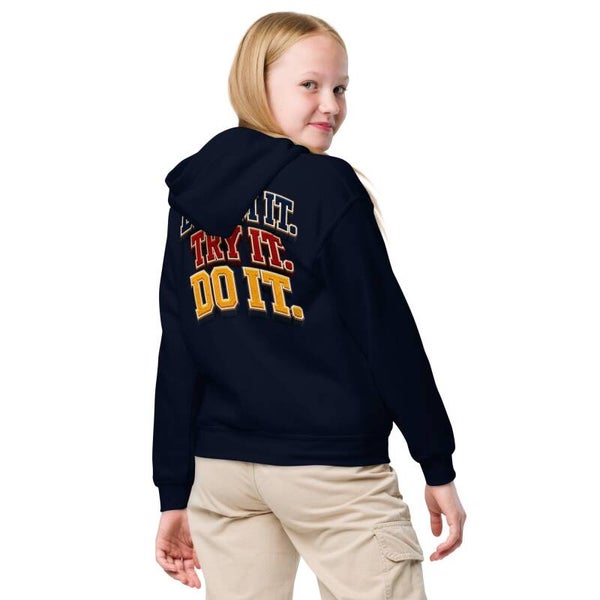 Dream It. Try It. Do It. – Kids Hoodie | McXine Back to School