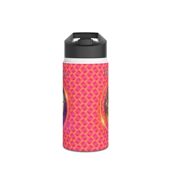 Vibrant Stainless Steel Water Bottle 17oz – Insulated, BPA-Free, Intertek Certified | Bold Print Design | McXinetje-McXine