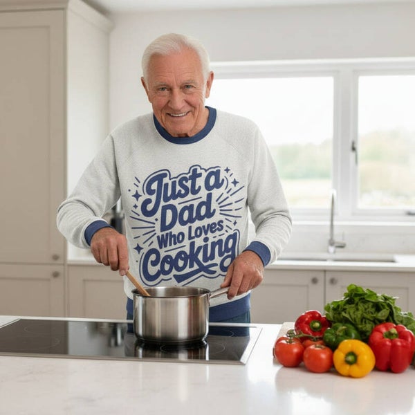 Knitted Sweater:Chef Dad Knit Sweater – Soft  Cooking Pullover