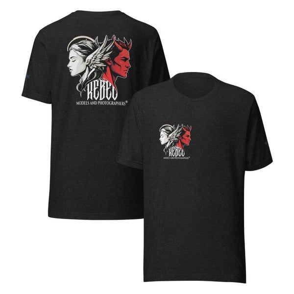 Rebel Models & Photographers Custom Unisex T-Shirt – Your Logo or Original Design | Photography Studio Promo Tee | McXinetje-McXine