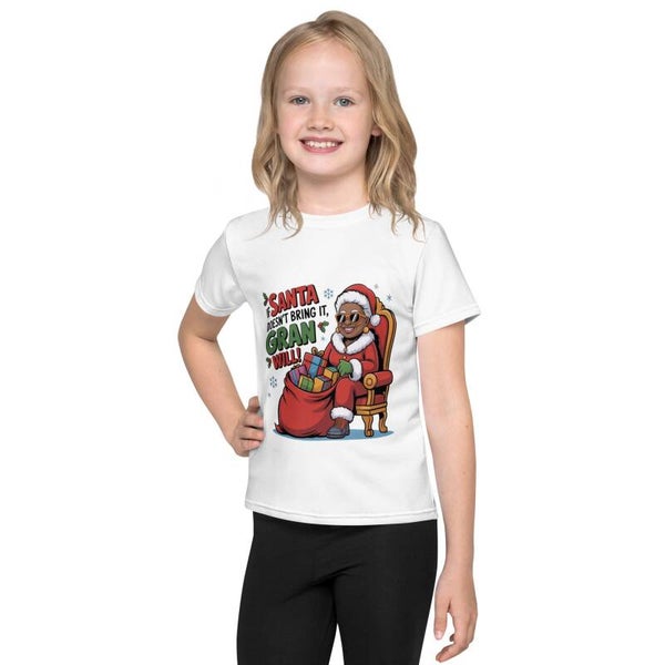 Kids Christmas T-Shirt – Santa Didn't Bring It, Gran Will! | Holiday Tee for Children | McXinetje-McXine