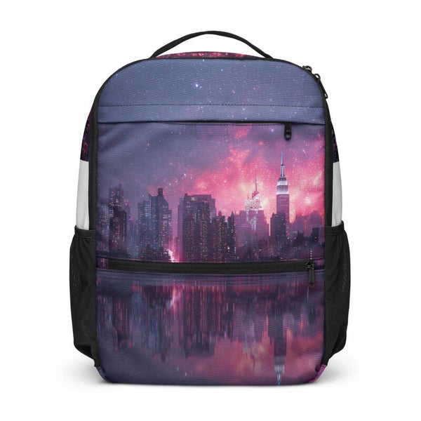 McXine® New York Skyline Backpack – City Nights Edition | Kids & Teen Backpack | Back to School