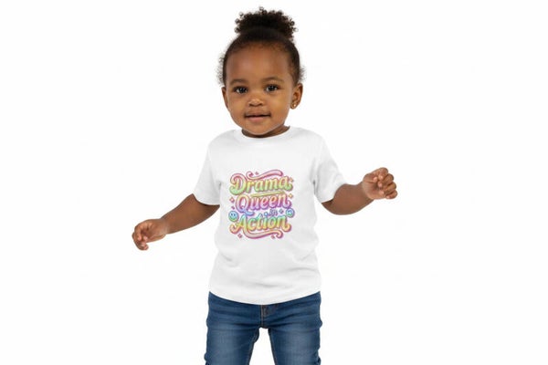 Drama Queen In Action | Funny Baby T-Shirt | Baby Shower Gift