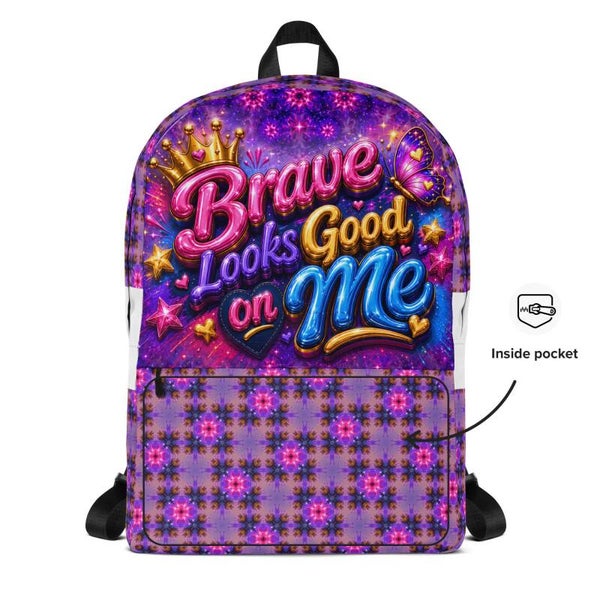 Brave Looks Good on Me – Kids Backpack | McXine Back to School