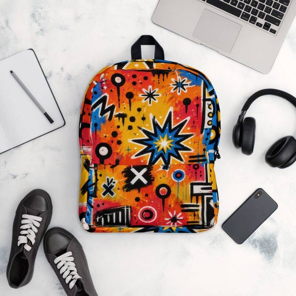 Love the Street Art Spark™ | Backpack | Bold Urban All-Over Print | McXinetje-McXine
