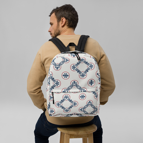 McXine™ Logo Pattern Backpack — Premium All-Over Print | McXine™