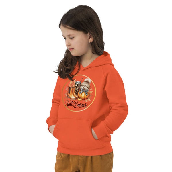 Fall Basics Kids Eco Hoodie | Warm, Soft & Eco-Friendly