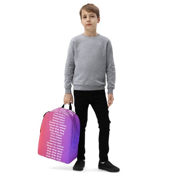 Pink & Purple Gradient Text Backpack | Bold Print | McXinetje