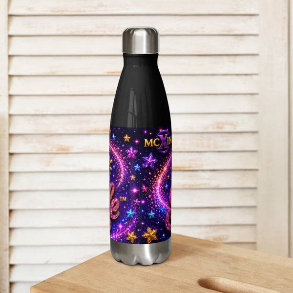 Here to Make the World Sparkle! — Black Edition Insulated Water Bottle | McXine™