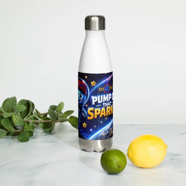 Xinetje in Space – Kids Water Bottle 17oz | Pump Op That Sparkle!