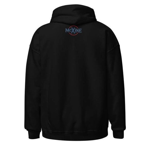 Good Day to Be a Good Human Again Unisex Hoodie | Retro Cool Cat Black Pullover | Funny Feel-Good Print | Positive Vibes Gift | Streetwear Hoodie | McXinetje
