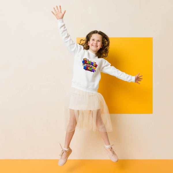 Champion With A Spark | Kids Crew Neck Sweatshirt | Bold Text Design | McXinetje-McXine