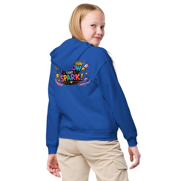 Chase the Sun, Follow That Spark! Kids Back-Print Hoodie | McXine™