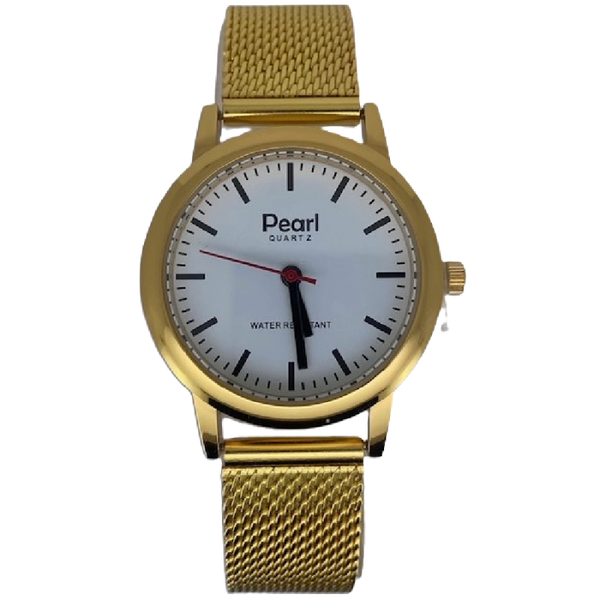 Pearl Dameshorloge Goud Milanese Band - 10/PL004G.M