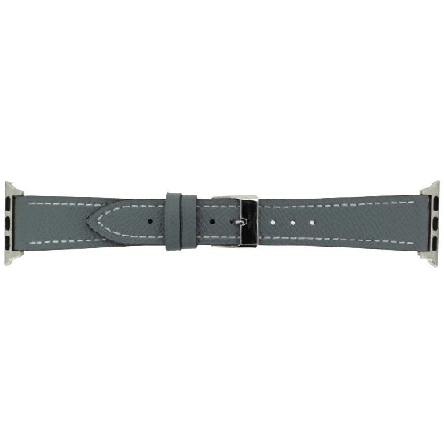 Apple Watch Horlogeband Leer Grijs 42mm Staal