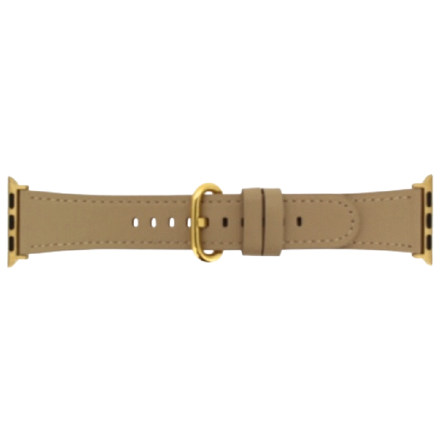 Apple Watch Horlogeband Leer Taupe