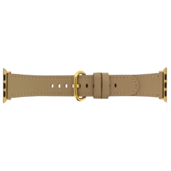 Apple Watch Horlogeband Leer Taupe