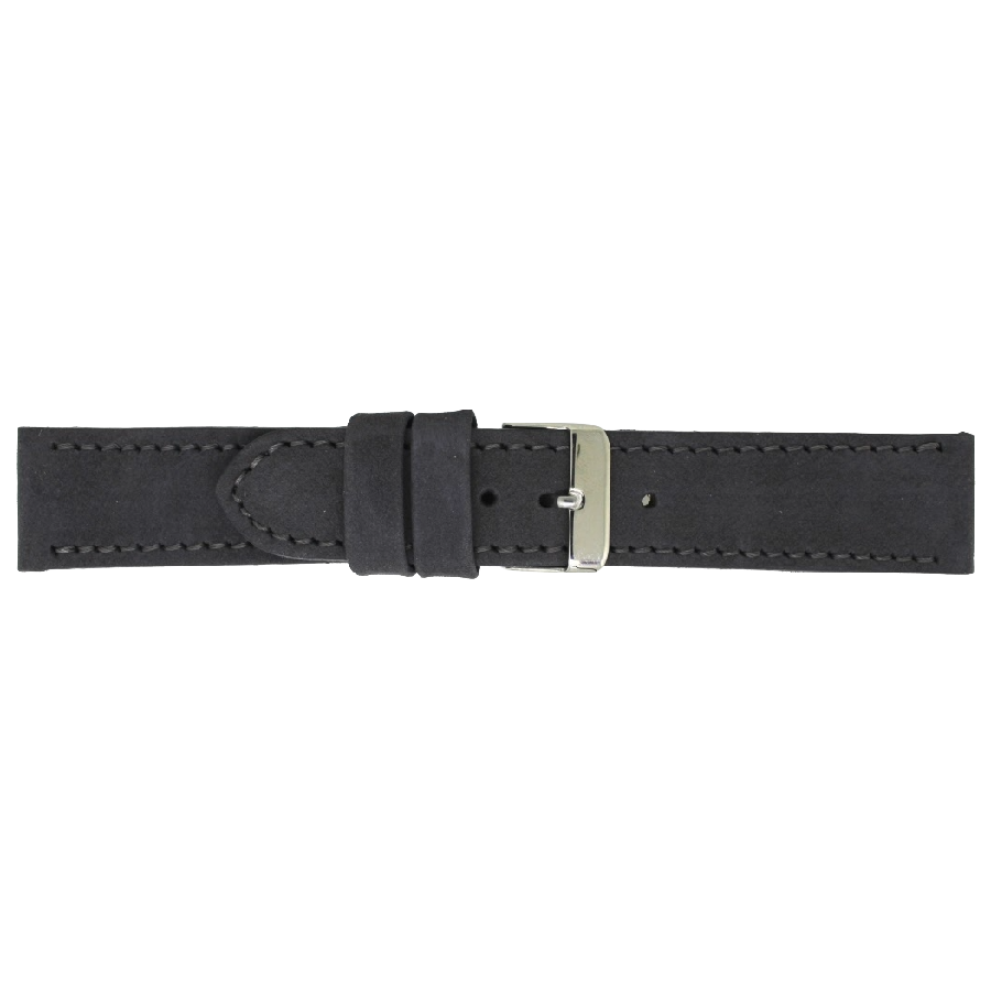 Horlogeband Leer Antraciet