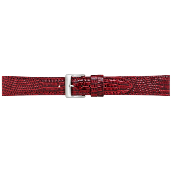 Horlogeband Leer Bordeaux