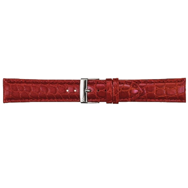Horlogeband Leer Bordeaux XL 12mm