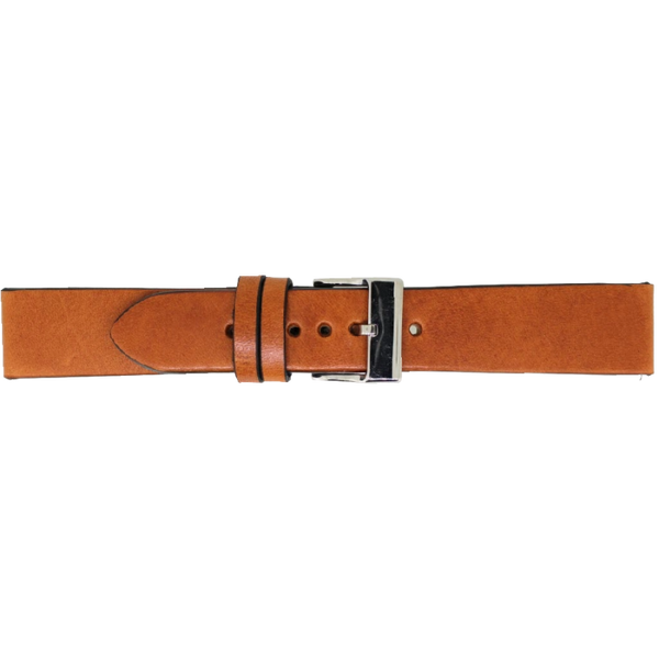 Horlogeband Leer Bruin 24mm