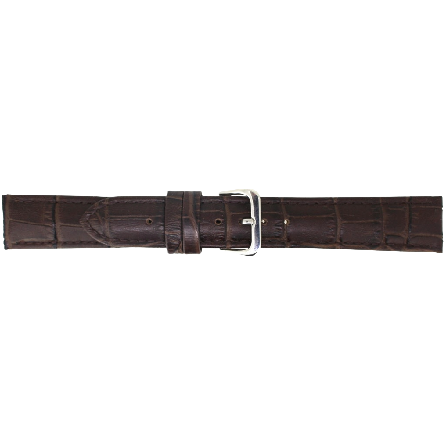 Horlogeband Leer Donkerbruin