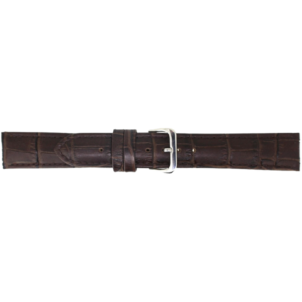 Horlogeband Leer Donkerbruin