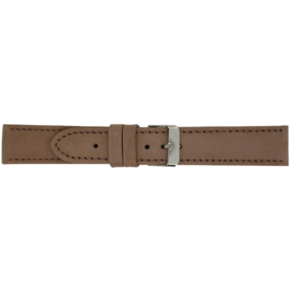 Horlogeband Leer Bruin 24mm